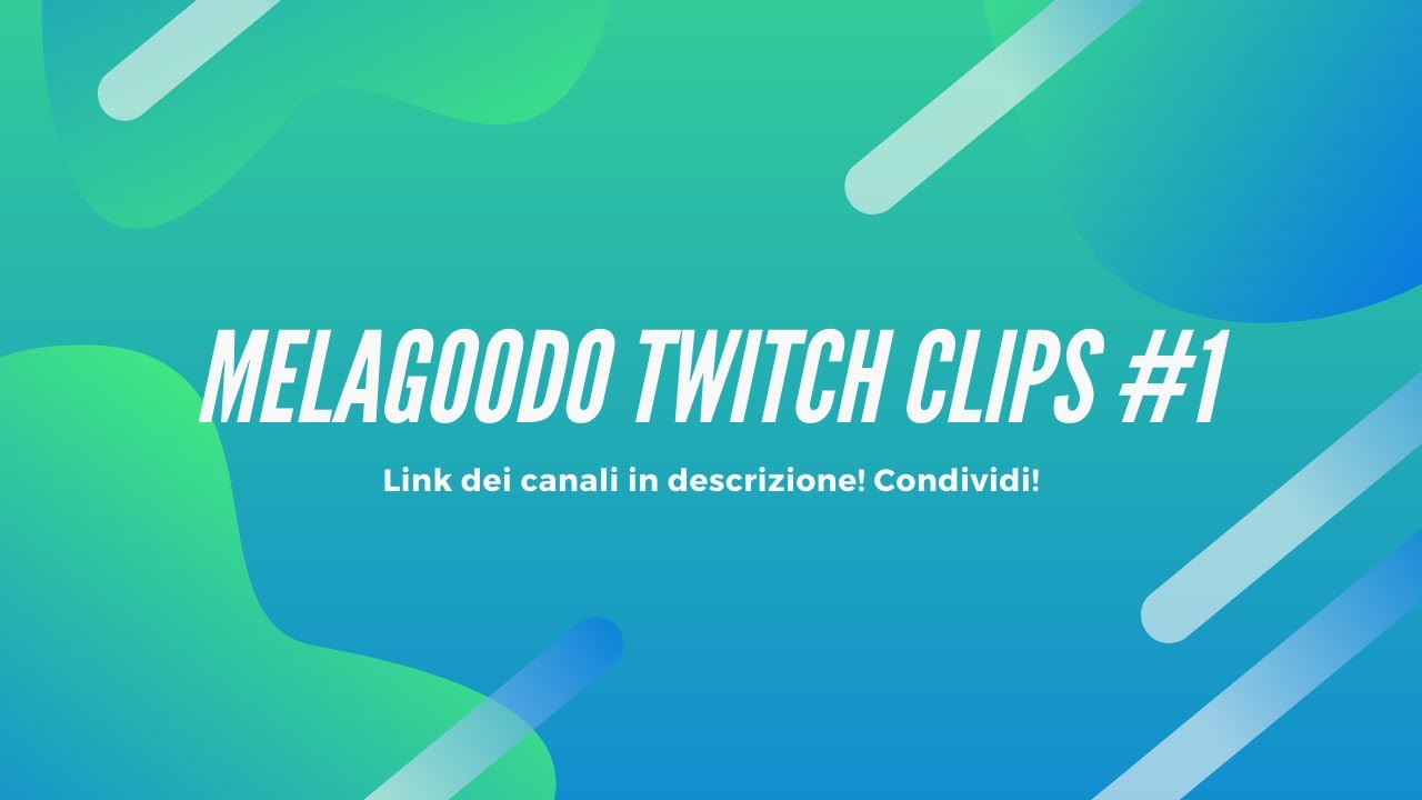 Melagoodo LIVE | Twitch Clips #1 | Zano - Blur e altri!...