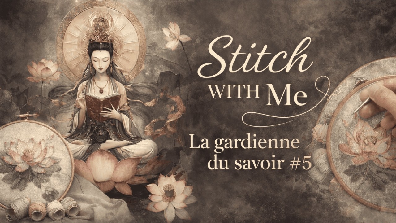 Stitch with me 🌿 47 min dans notre safe place avec 