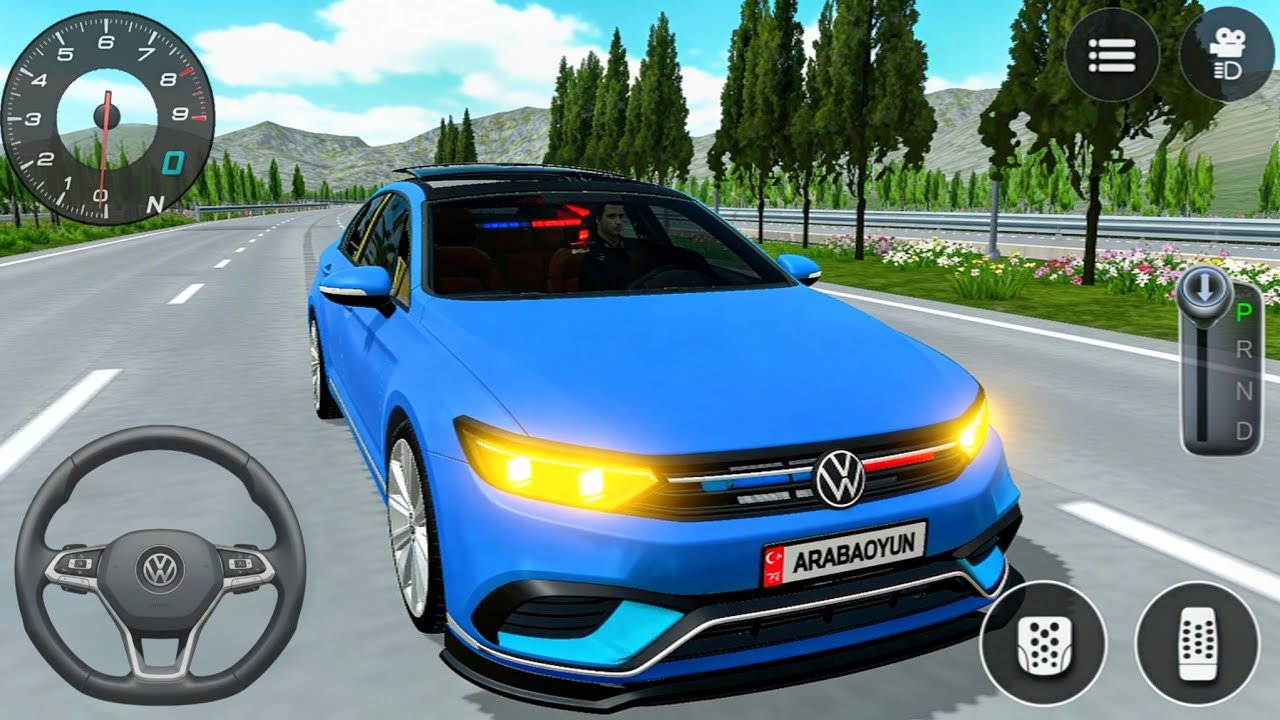 Modifiyeli Passat S&uuml;r&uuml;ş Sim&uuml;lat&ouml;r Oyunu - Pasat City Araba Oyunu #15 Android GamePlay
