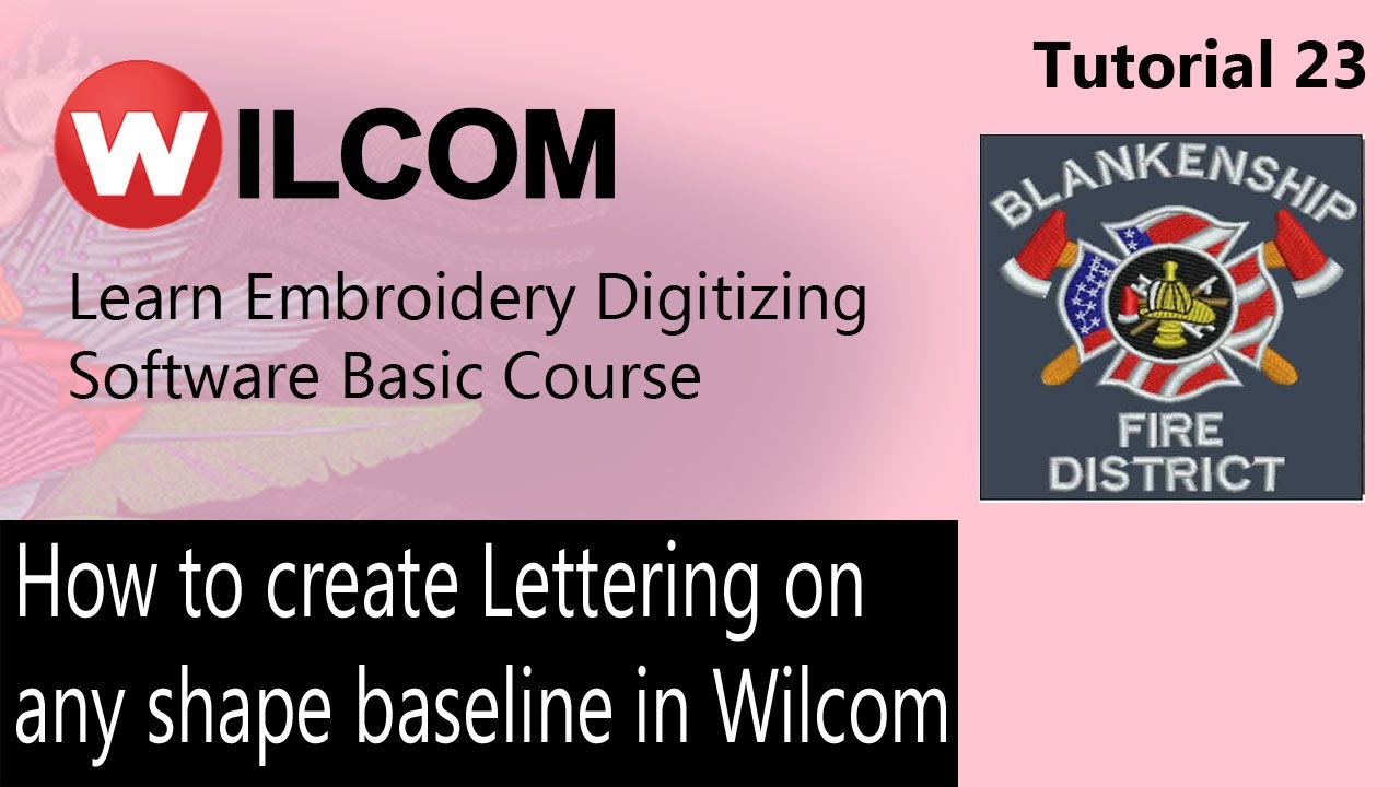 How to create Lettering on any shape baseline in Wilcom