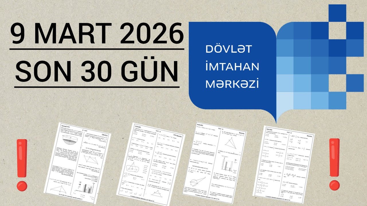 ‼️ DİQQƏT SON 30 GÜN 9 MART 2026