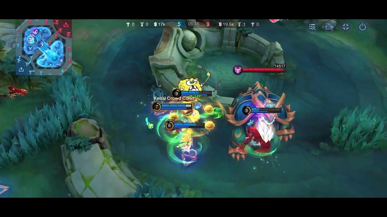 MOBILE LEGENDS || CYCLOPS SPONGEBOB SkIN || NEWBIE GAMEPLAY