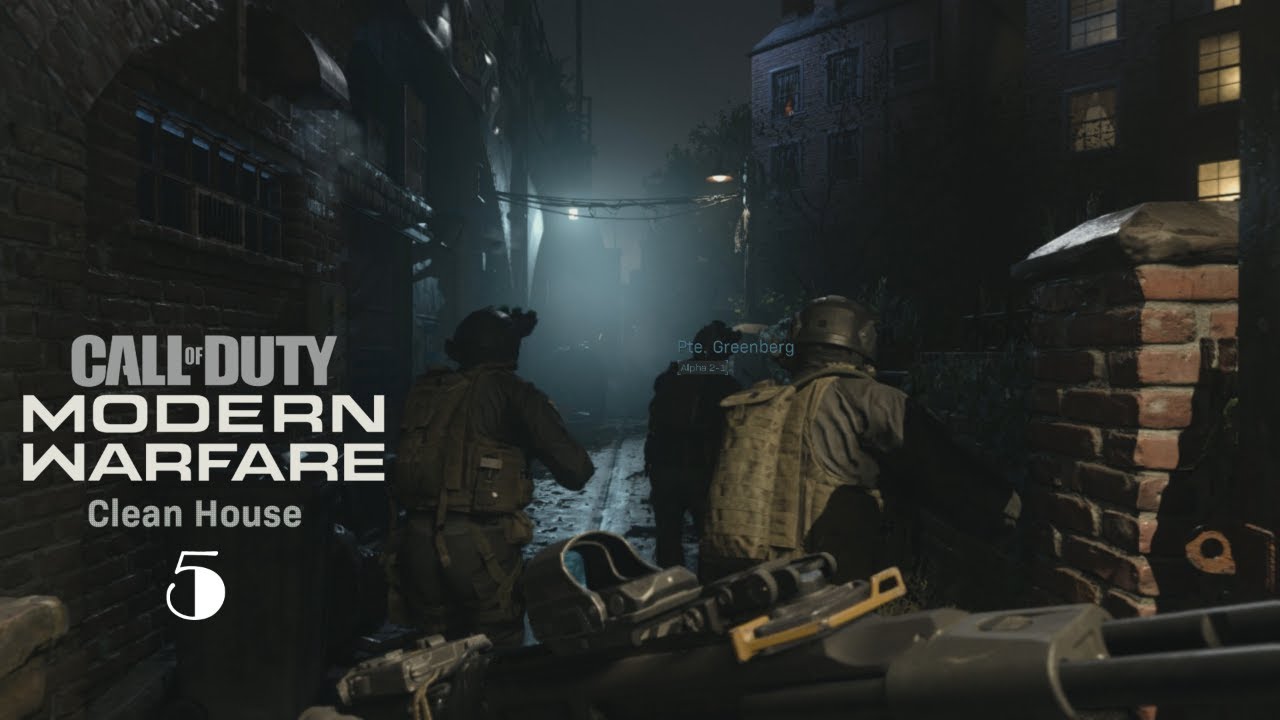 Call of Duty: Modern Warfare (2019) - Mission 5: Clean House Gameplay Walkthrough [1080p 60FPS HD]