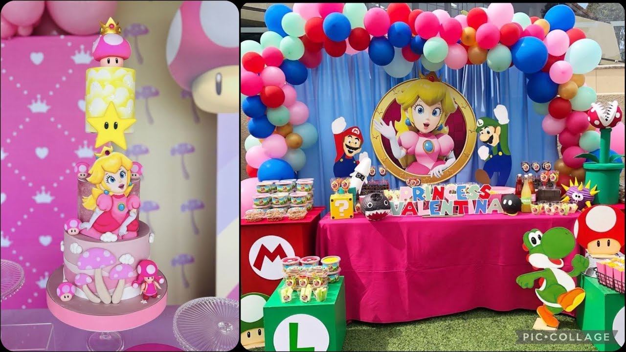 FIESTA DE PRINCESA PEACH|MARIO BROS|PARTY FIESTA|FIESTA INFANTIL|MESA DE DULCES|PRINCESS PEACH|