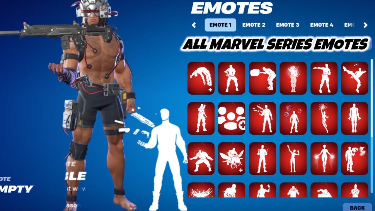 All Marvel Series Dances & Emotes Showcase in Fortnite!(2019-2024)