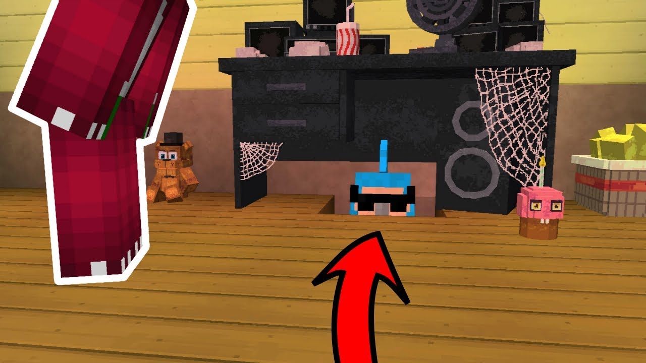 EL MEJOR ESCONDITE EN LA PIZZERÍA DE FIVE NIGHTS AT FREDDY´S 🍕 😂 MINECRAFT FREDDY FAZBEAR FNAF