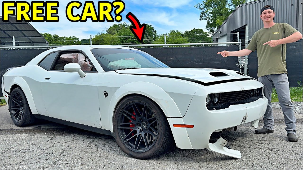Кто-то оставил разбитый Hellcat Redeye у наших ворот! Теперь он наш!!!