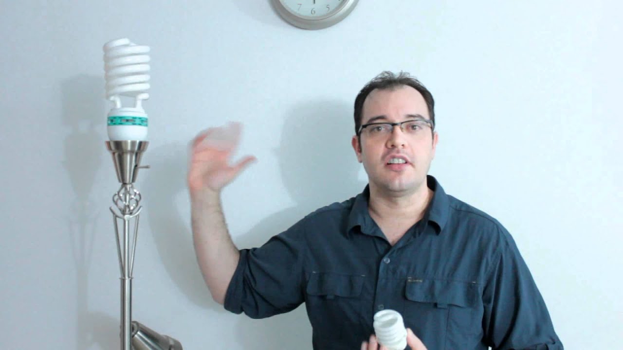 85 Watt Photography Lighting CFL's Vs  Standard CFL's