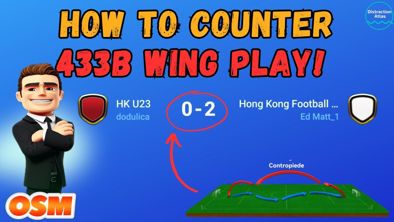 OSM 2024 BEST TACTICS: How To Counter 433B WING PLAY! 🔥