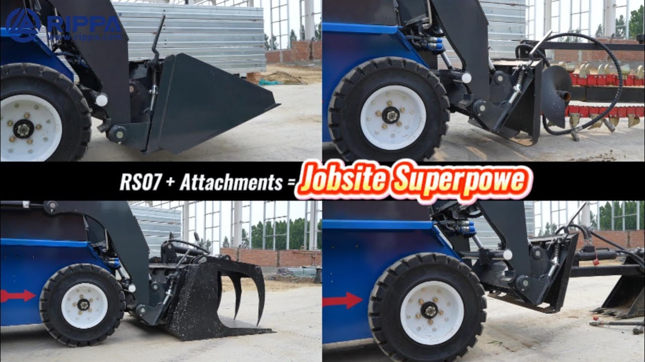 Rippa RS07 Skid Steer – Compact Cab & Ultimate Versatility for Any Task!