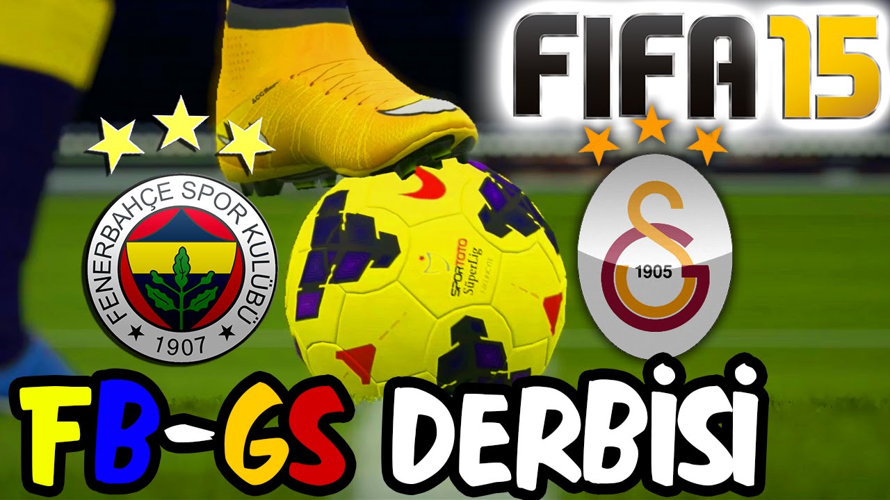 FIFA 15 ile FENERBAHÇE-GALATASARAY Derbisi (Türkçe Spikerli) | Şükrü Saracoğlunda