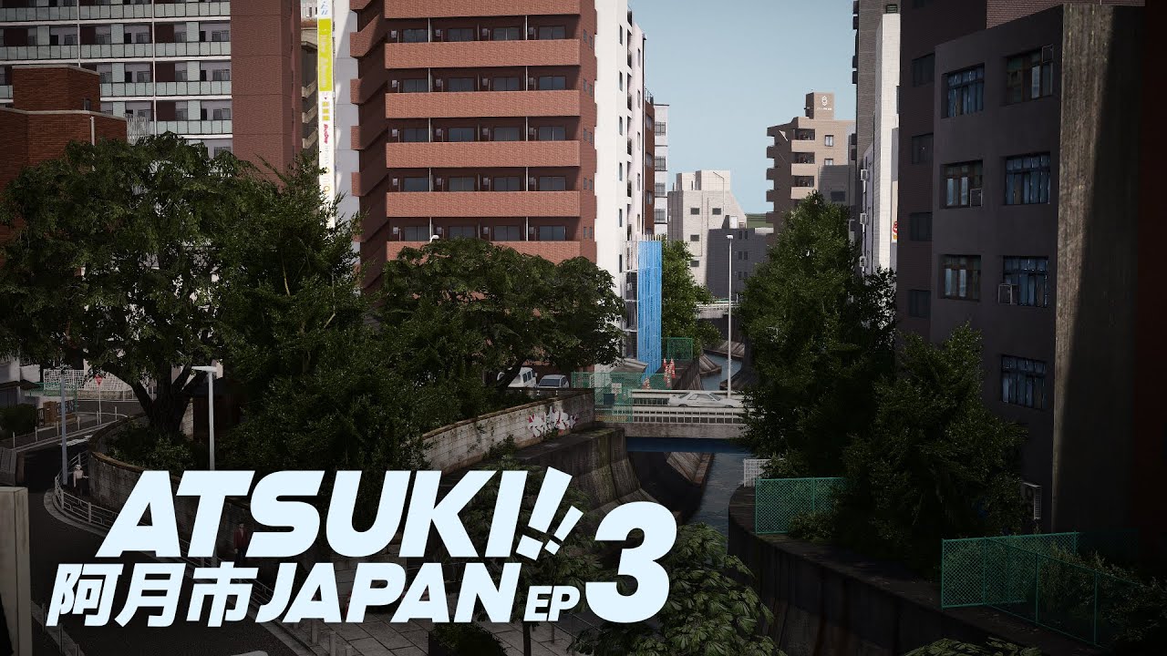 Узкая река в центре японского города | Cities: Skylines | Эпизод 3 «ATSUKI»