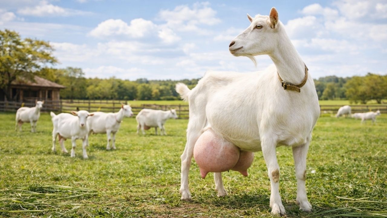 CABRAS Lecheras SAANEN 🤯 La Mejor Raza Caprina del MUNDO - Origen y caracter&iacute;sticas
