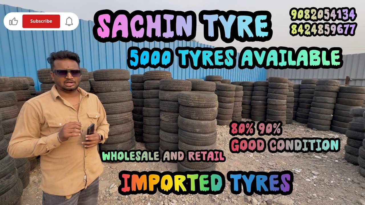 European Tyre new lot 80% 90% good condition || imported Tyres used Tyre Mumbra |second hand Tyre￼