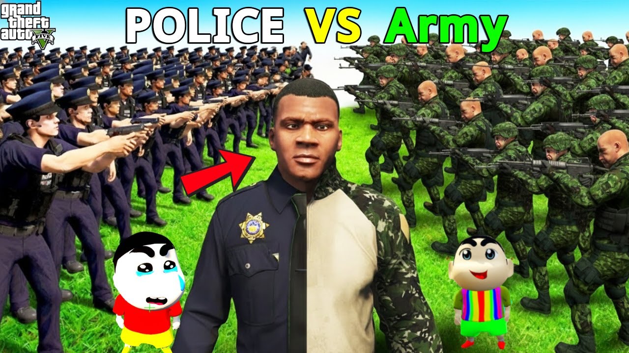 GTA 5 : Franklin Starts An Epic Police VS Army Strength Test! 😲🔥 | GTA 5 Bangla Gameplay