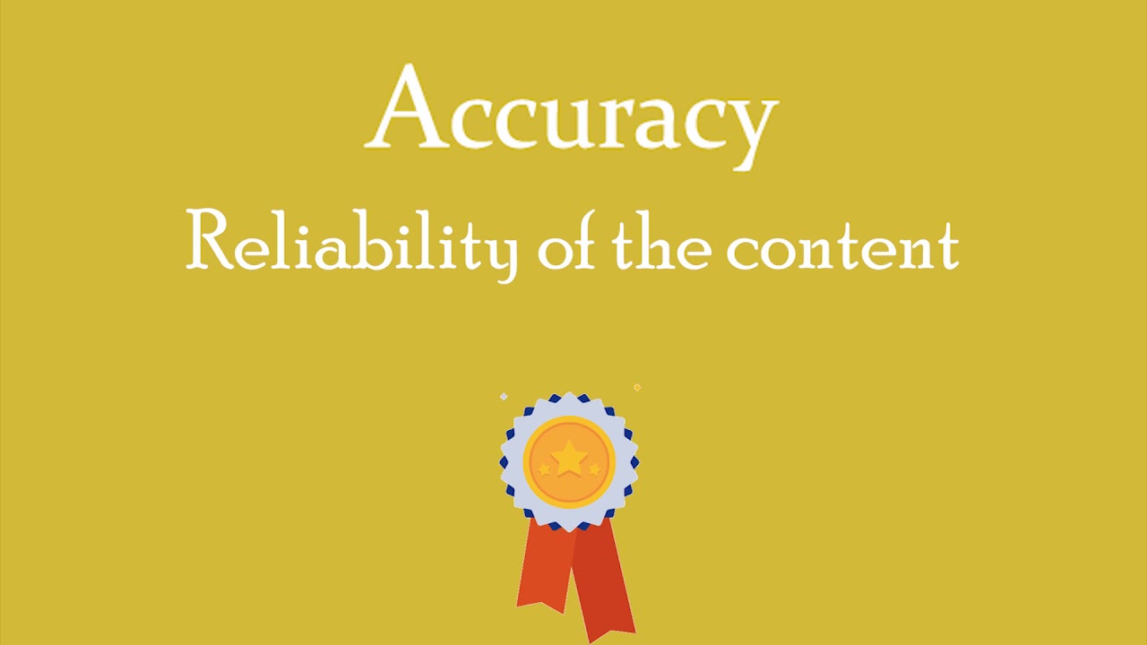Evaluation of information sources