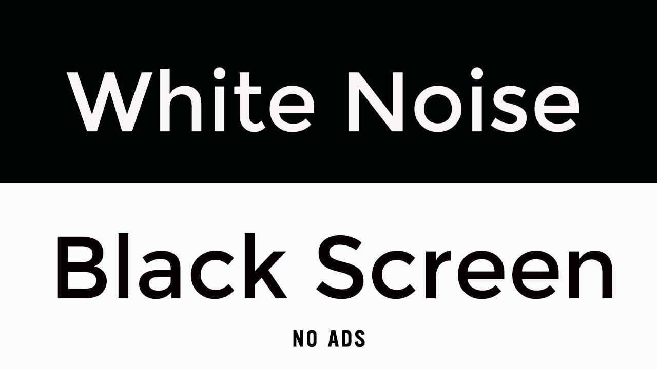 White Noise Black Screen No Ads | 3 Hours Steady White Noise for Work and Quiet Sleep