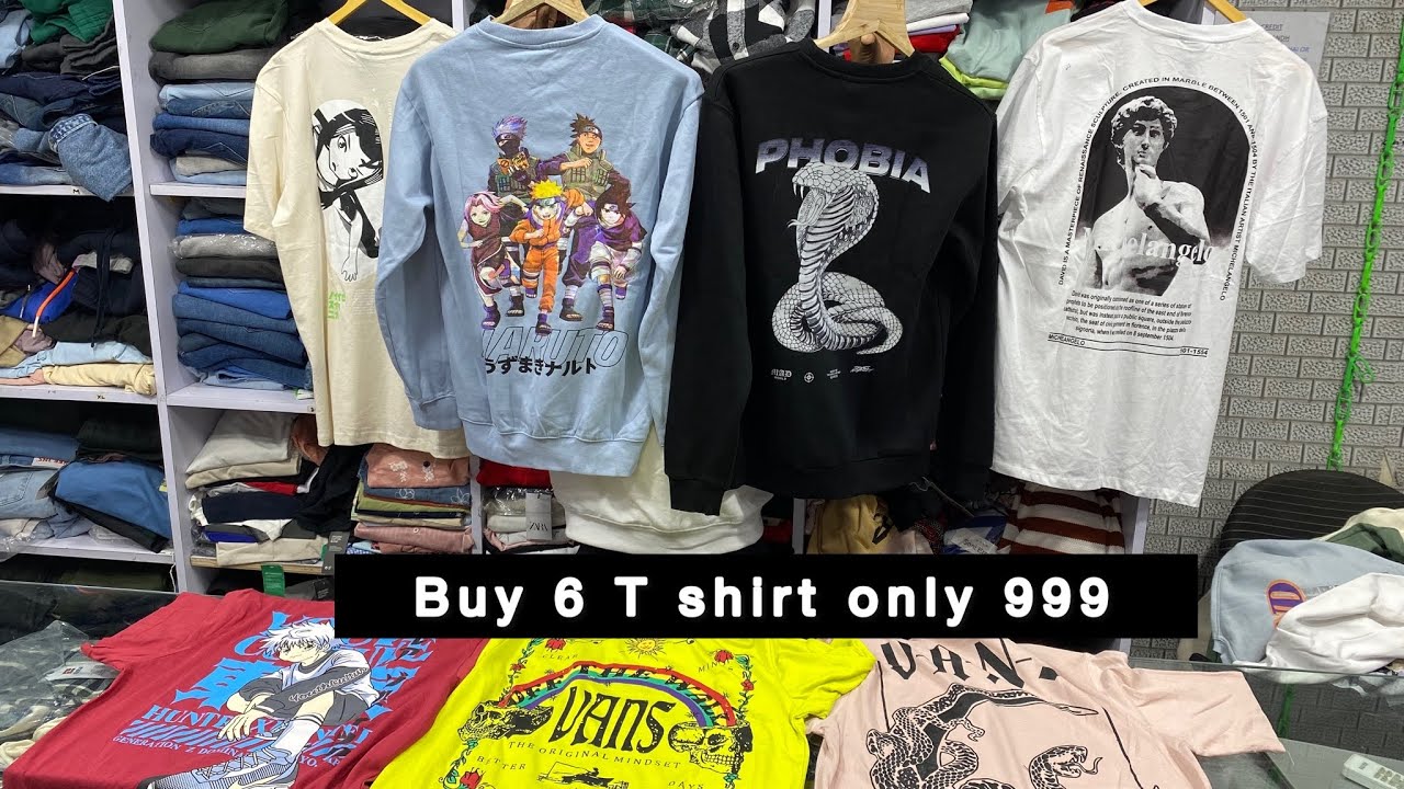 Branded Clothes 6 T-shirt only 999rs 😱/colaba market/ mumbai/hashtag fashion