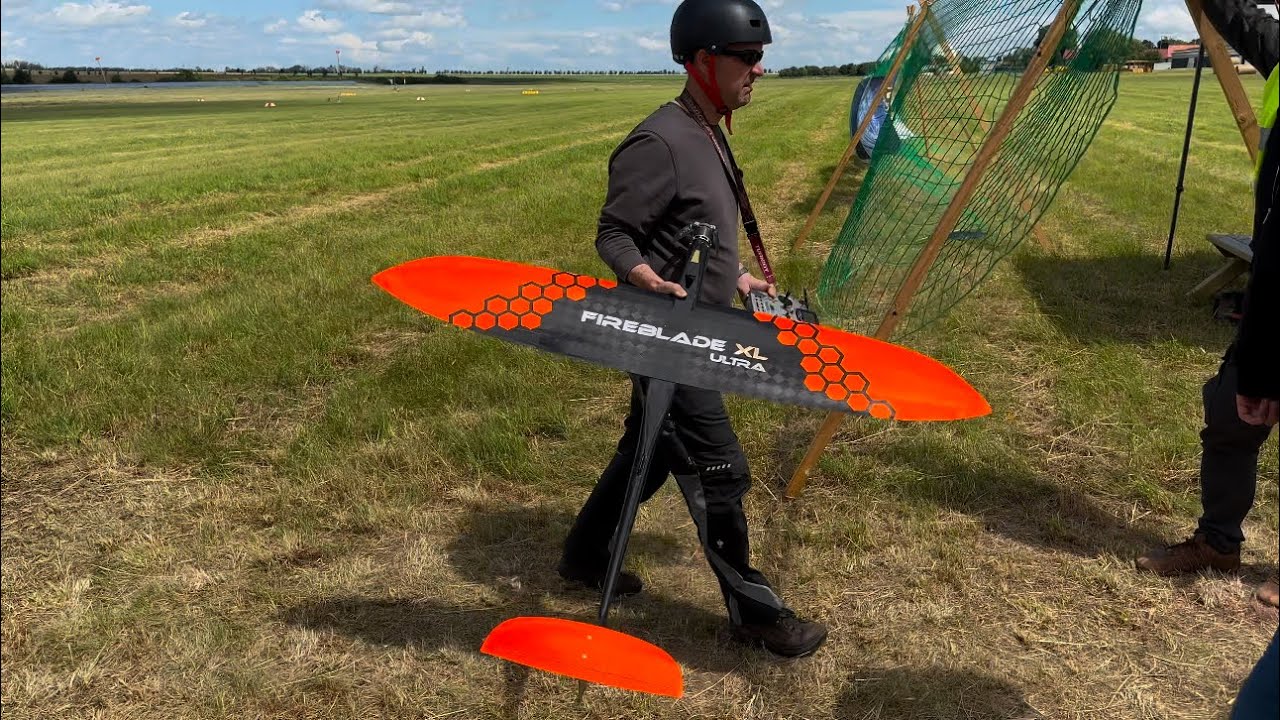 FAST AND LOUD FIREBLADE XL ULTRA RC SPEEDER🚀GSC2024-GERMAN SPEED CHALLENGE-F3S-AIRPORT BALLENSTED🔥