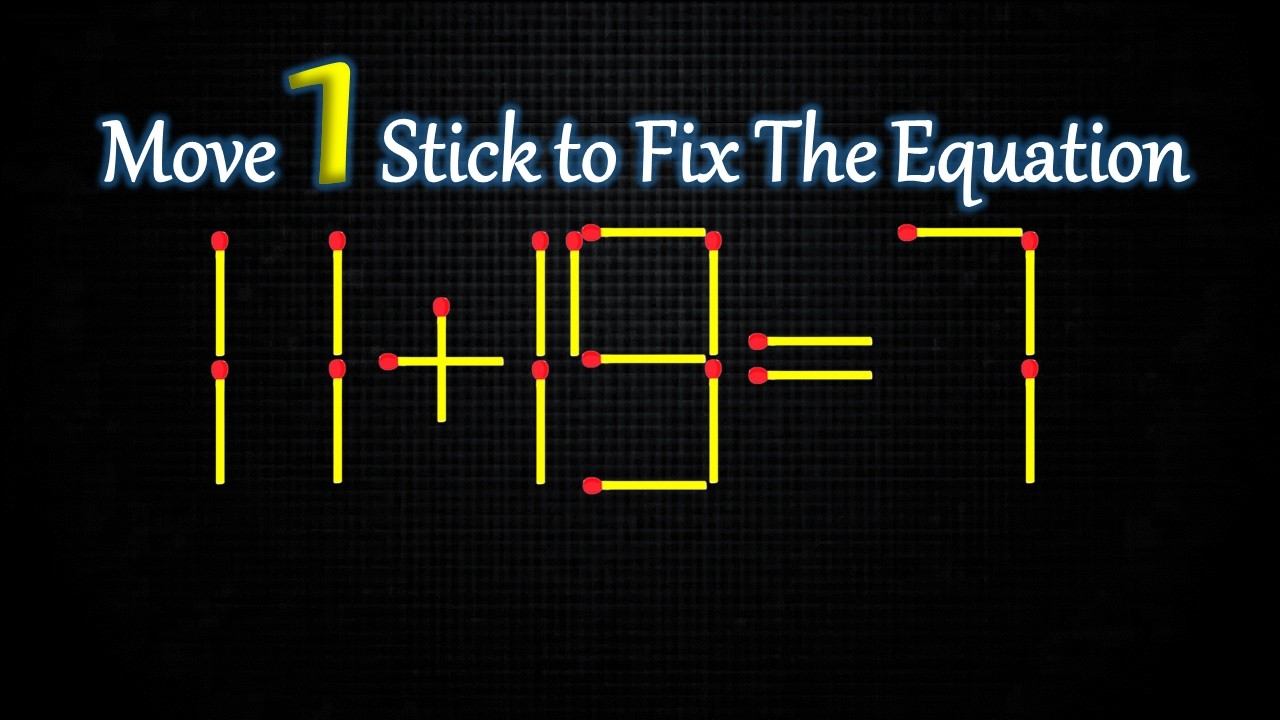 A One-Stick Puzzle That Tests Logical Thinking