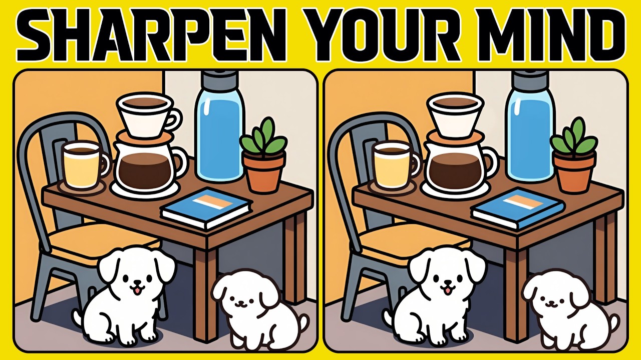 Test Your Brain! Tricky Spot the Difference Puzzle Challenge (A Bit Tricky)