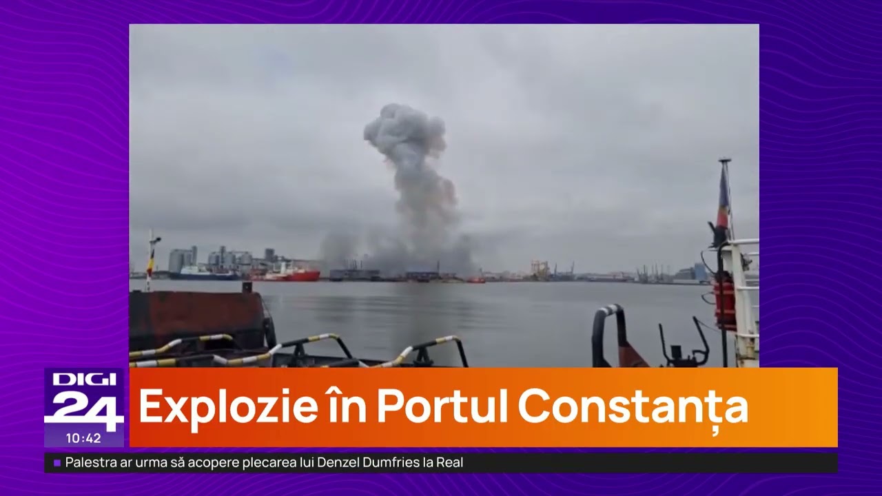 O dronă marină a explodat &icirc;n Portul Constanța: zona e izolată, autoritățile se află la fața locului