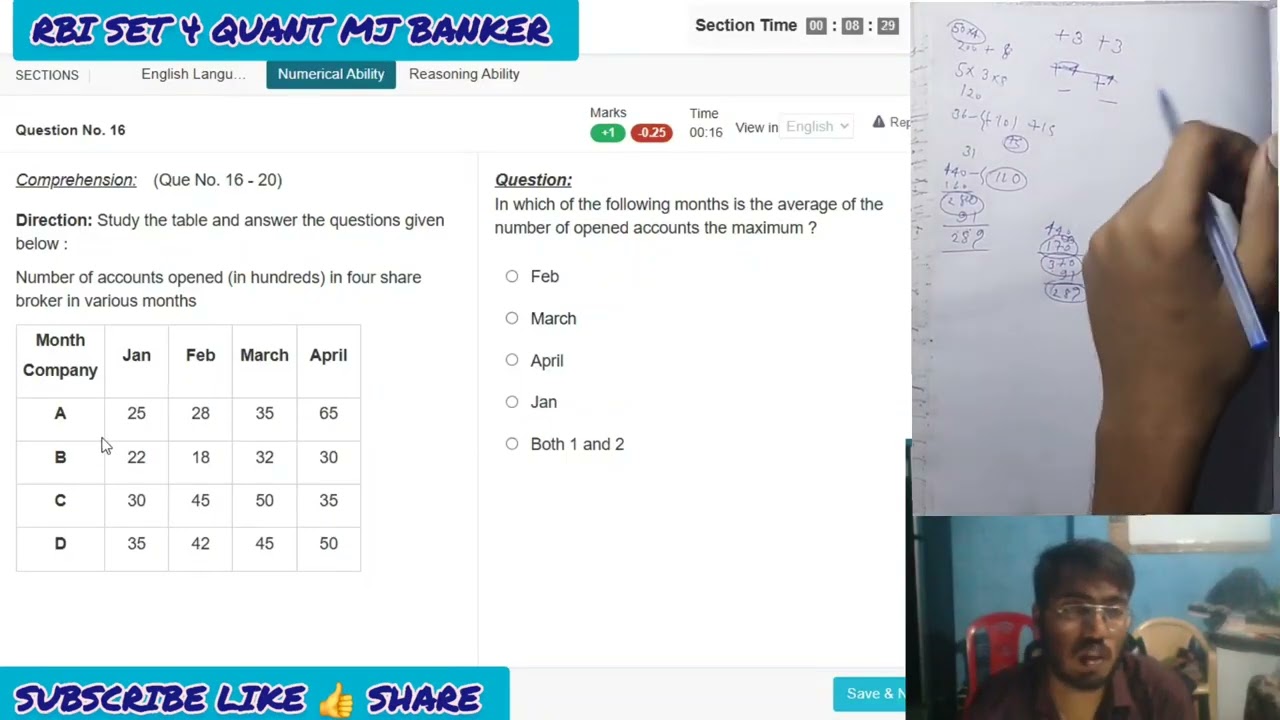 RBI assistant 2026 Quant Mock Test 4 | Prelims Level | 20 Min Challenge | Can You Score 18+? 
