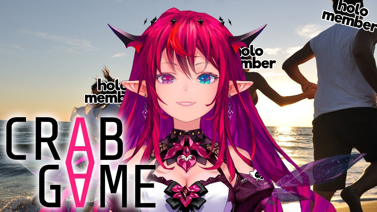 【Crab Game】Friendly Crab Walking COLLAB with HoloMembers!