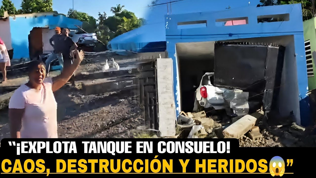 “¡TRAGEDIA en CONSUELO! Explota Tanque del Acueducto y Destruye Decenas de Viviendas 😱💥🇩🇴”