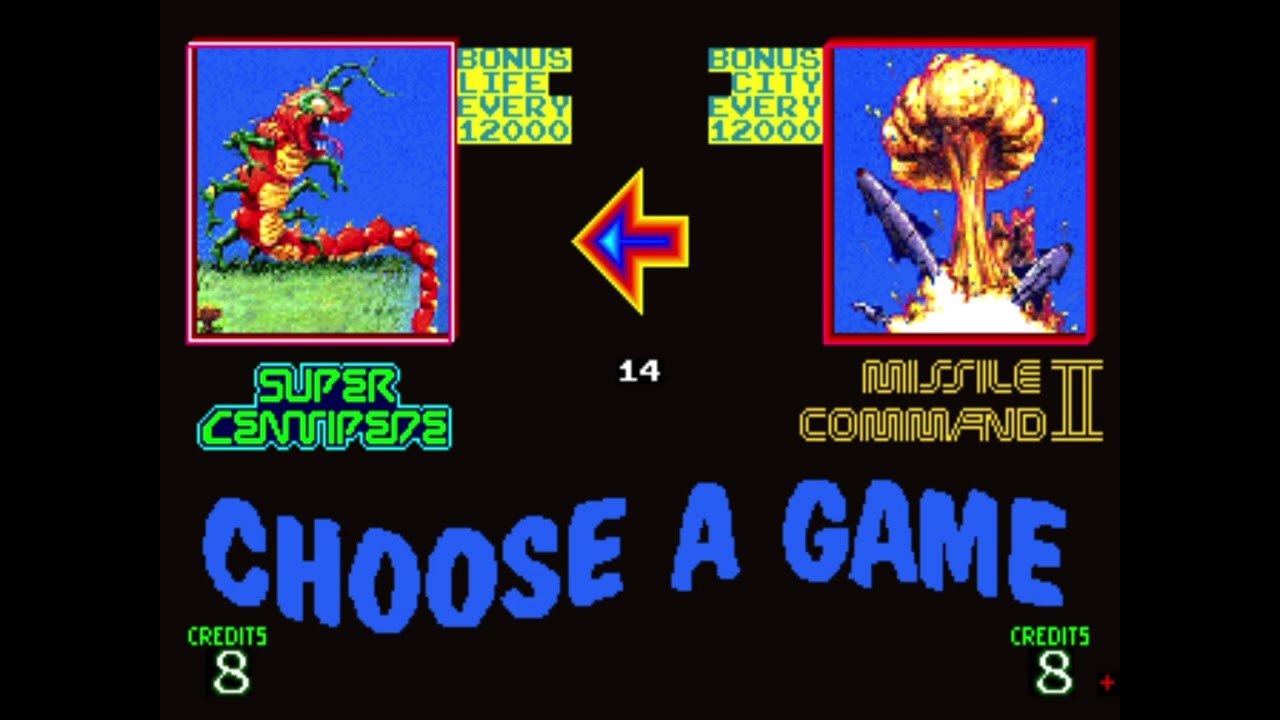 MAME  Arcade Classics - SUPER CENTIPEDE
