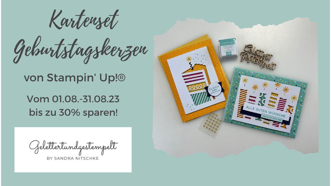 Kartenset Geburtstagskerzen von Stampin‘ Up!®