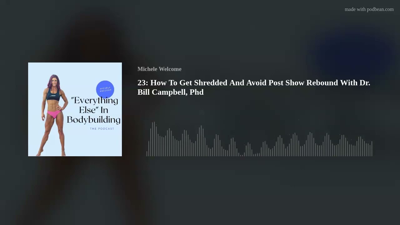 How To Get Shredded And Avoid Post Show Rebound With Dr. Bill Campbell, Phd