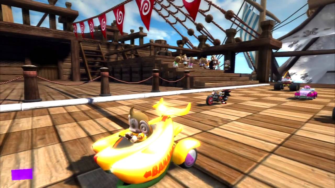 Sonic and Sega All Stars Racing (PS3) Mission 56 Super Monkey Cup