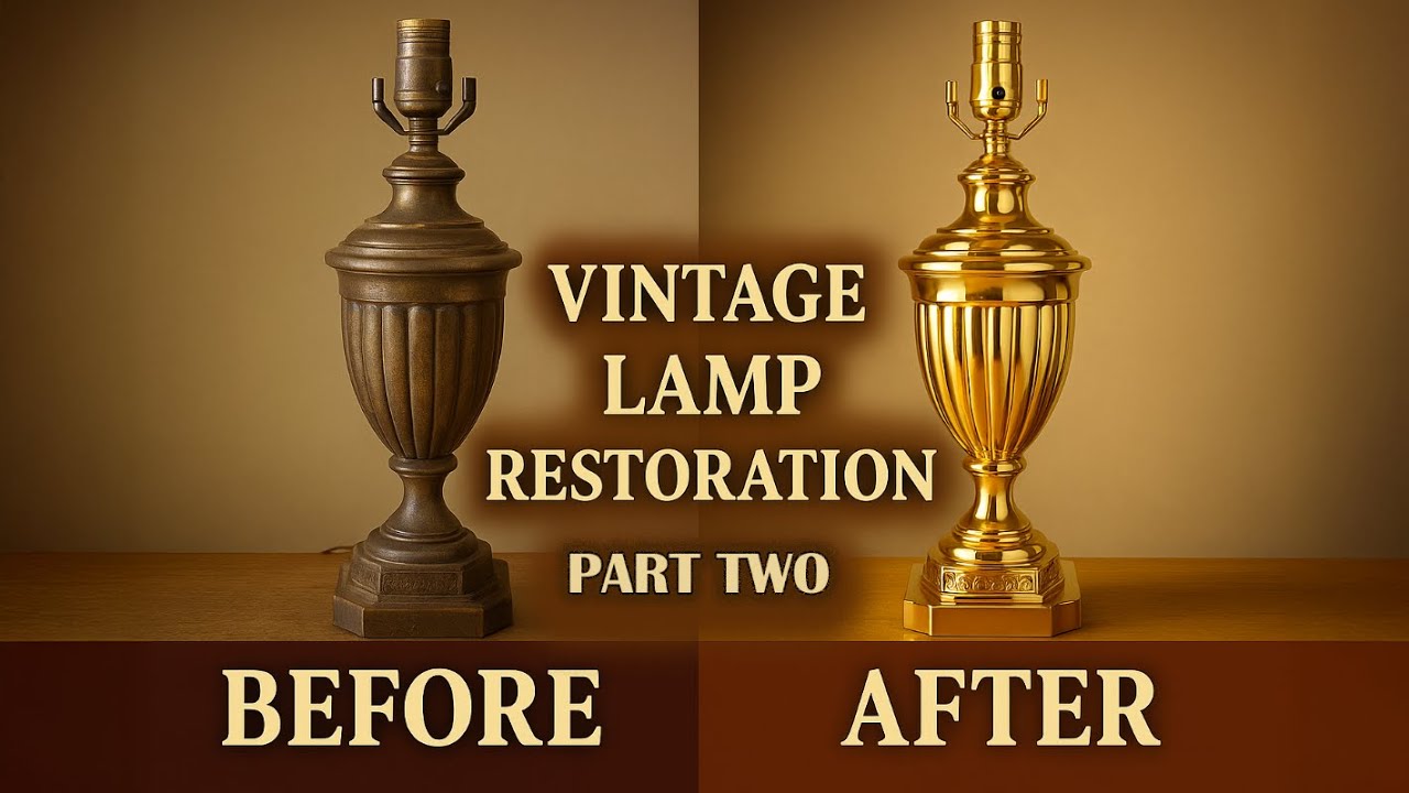 Brass Metal Plating Tutorial 🛠️ | Floor Lamp Restoration &ndash; Part 2 of 3