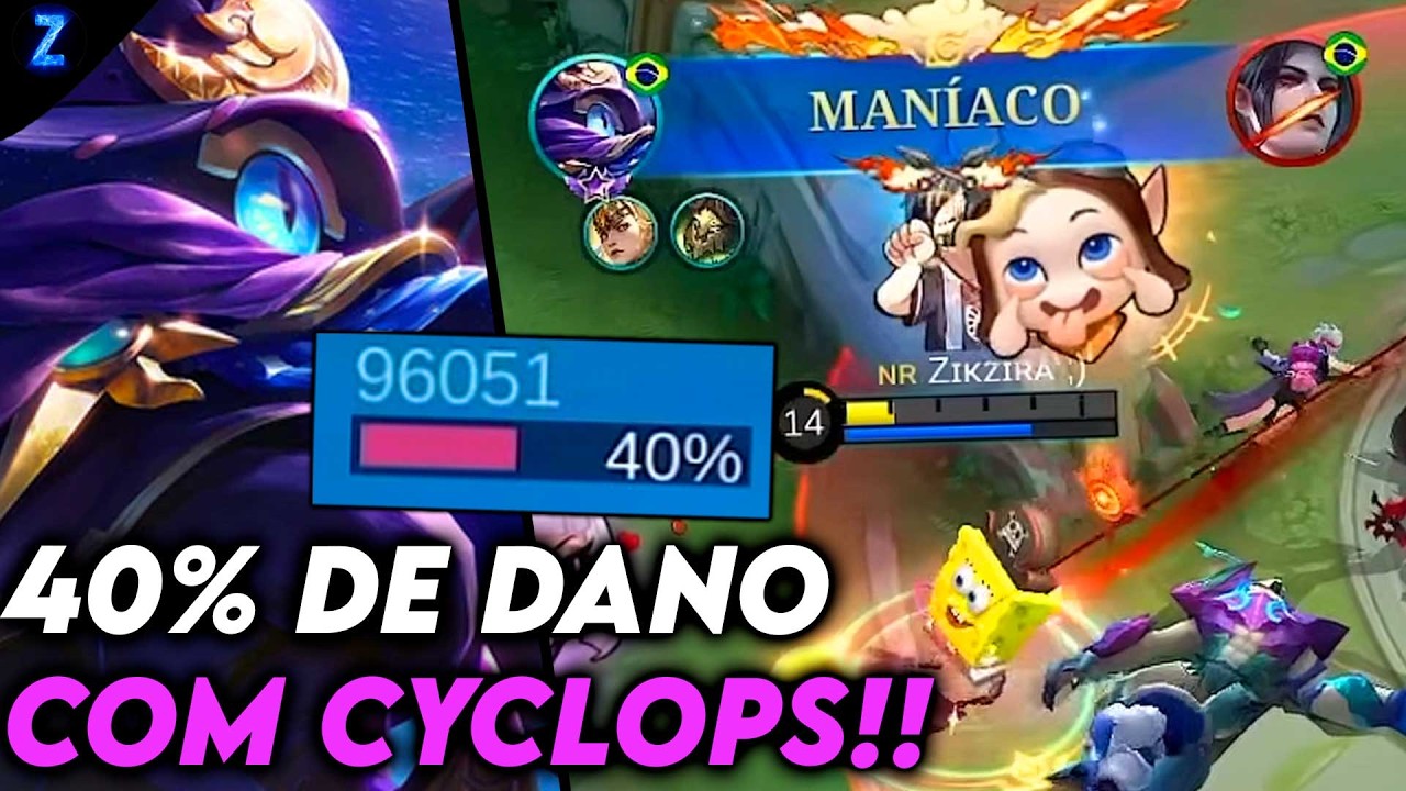 O DANO DELE VOLTOUUUU!! - CYCLOPS GAMEPLAY | Mobile Legends