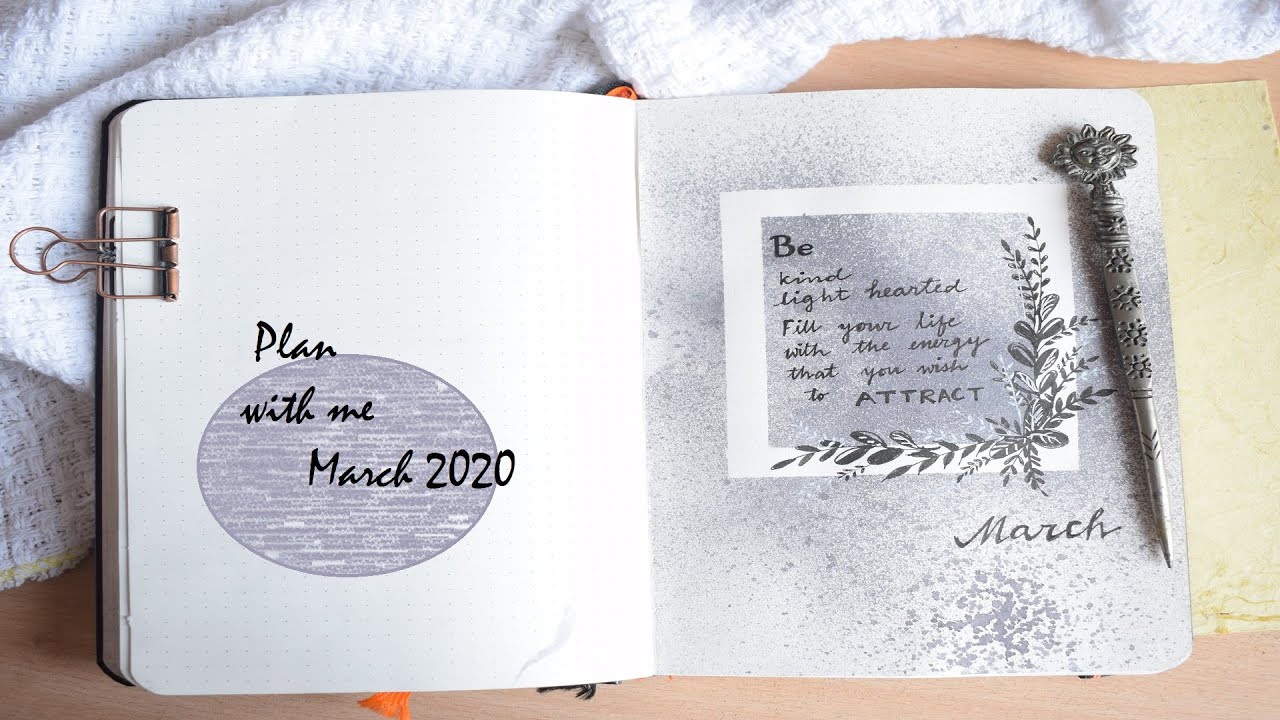 Plan with me March 2020/ Bullet Journal Setup March 2020