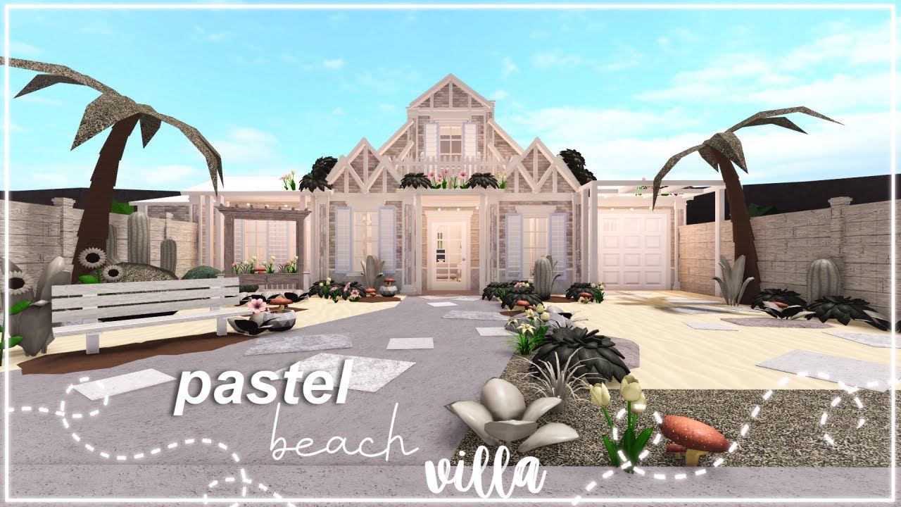 pastel beach villa || bloxburg speedbuild || nixilia :)
