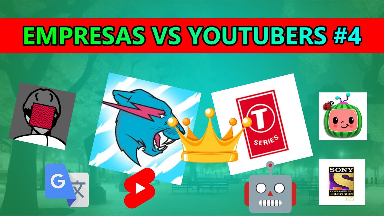 Empresas vs YouTubers 4 | MrBeast vs T-Series - Animación