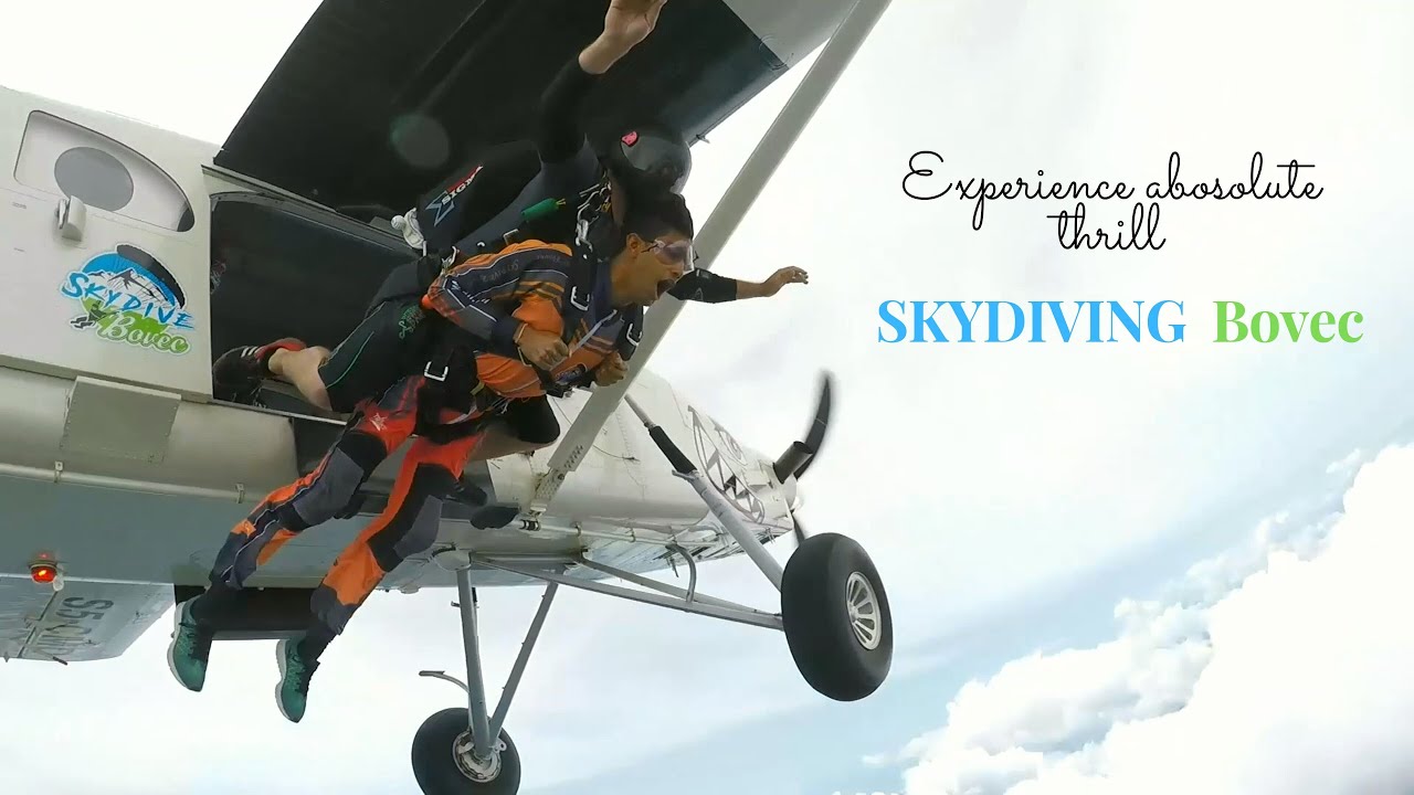 Skydiving in Bovec, Slovenia