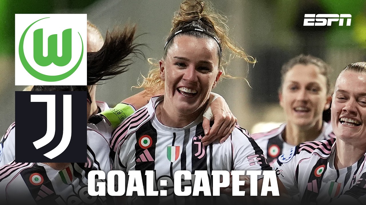 GOAL! 0-1: Ana Capeta nods Juventus into an early lead vs. Wolfsburg | UEFA Women&rsquo;s Champions League