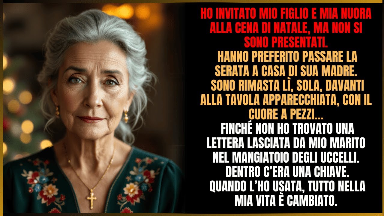 Ho invitato mio figlio e sua moglie a Natale, ma mi hanno lasciata sola per andare da sua madre.