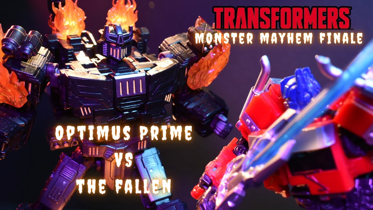 Transformers FINAL BATTLE Stop motion animation| Optimus Prime VS The Fallen Stop motion fight