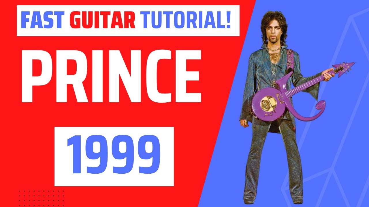 Prince guitar tutorial '1999' fast guitar lesson