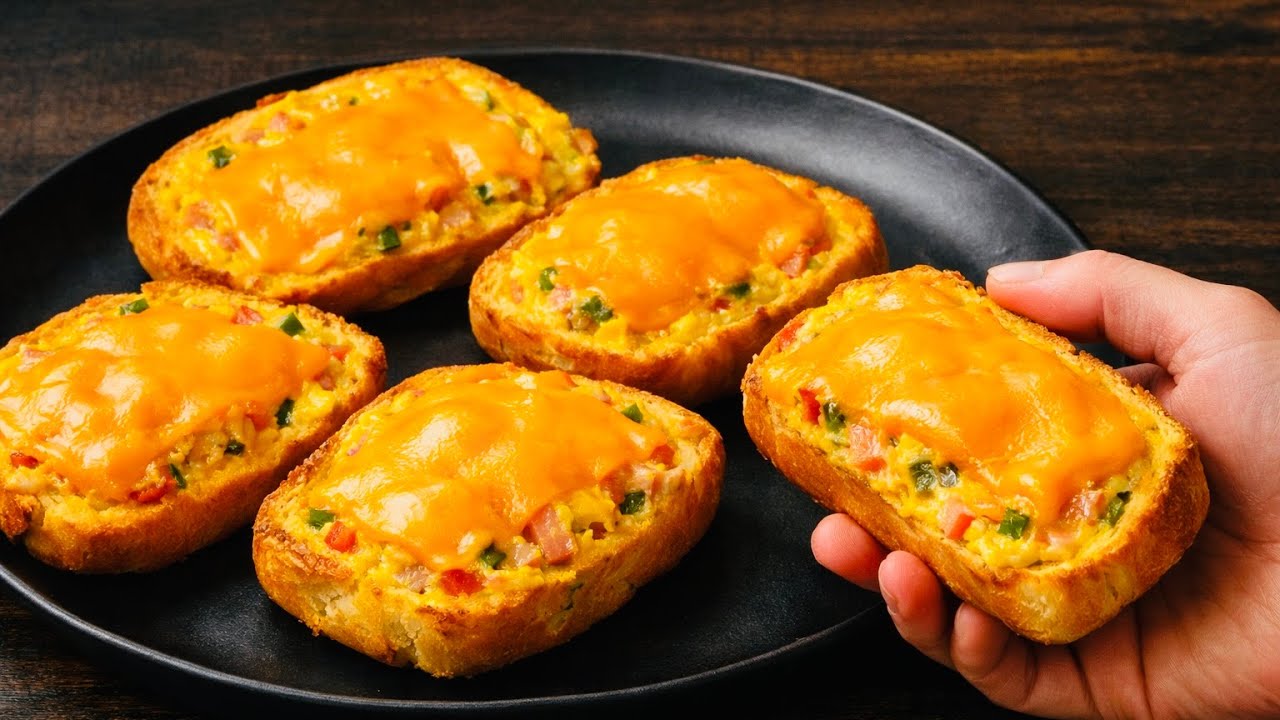 Вы еще никогда не ели такого вкусного завтрака – яйцо и французский хлеб прямо из печи всего за 5 ми