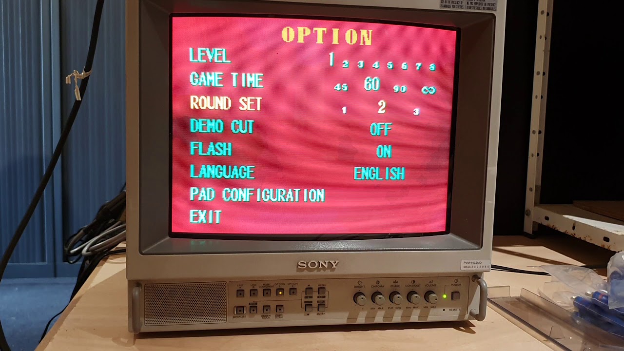 Neo geo aes unibios RGB  sony PVM