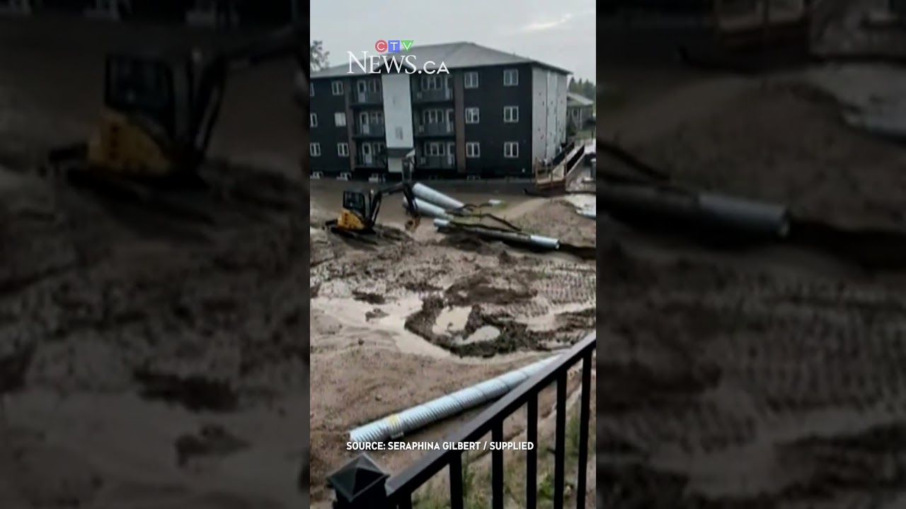 На запад Манитобы обрушились проливные дожди