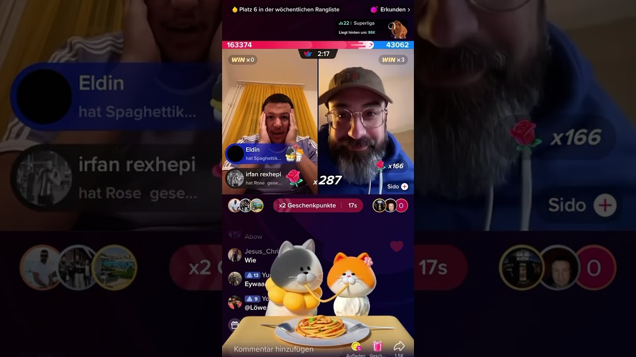 Barello & Sido Tiktok live Match mit Bestrafung 🤣