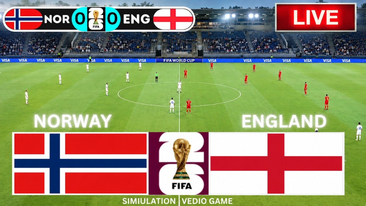 🔴 Norway vs England Live | FIFA World Cup 2026 Live | Football Match Live | Simulation Video Game
