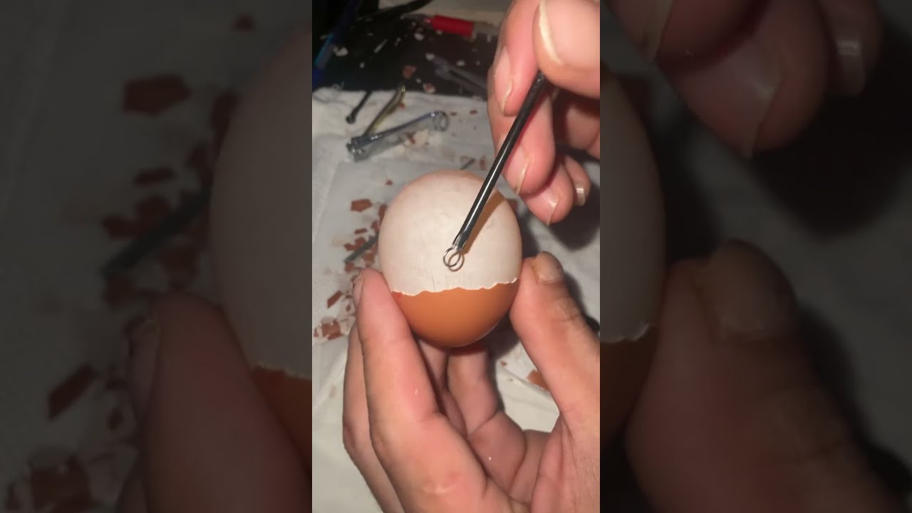 Raw Egg Peeling Challenge #50 #egg #funyvideo #satisfying