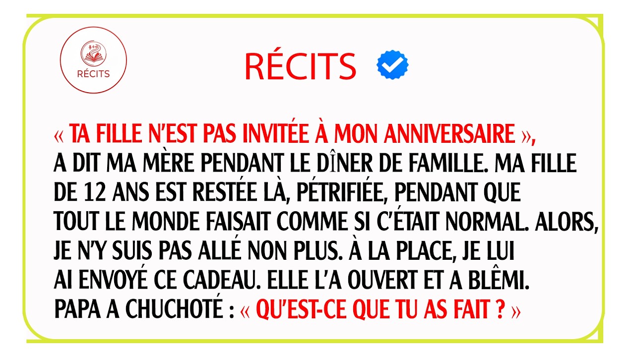 Ma mère refuse ma fille à son anniversaire. Je lui retire sa maison et son argent. Elle a tout perdu